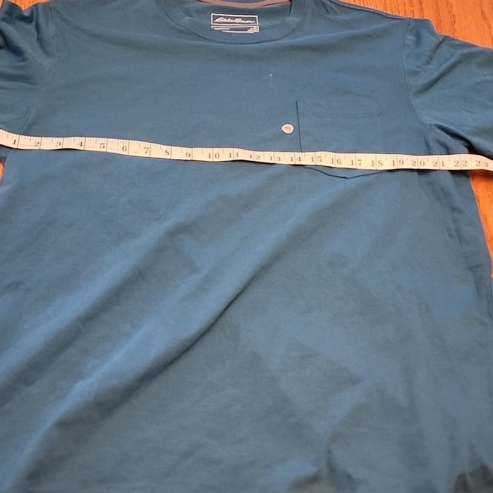 NWT Eddie Bauer Blue Short Sleeve Tee Casual Fit - Picture 7 of 10